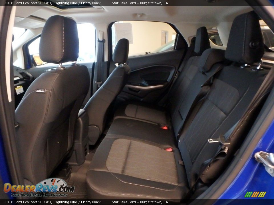 2018 Ford EcoSport SE 4WD Lightning Blue / Ebony Black Photo #12