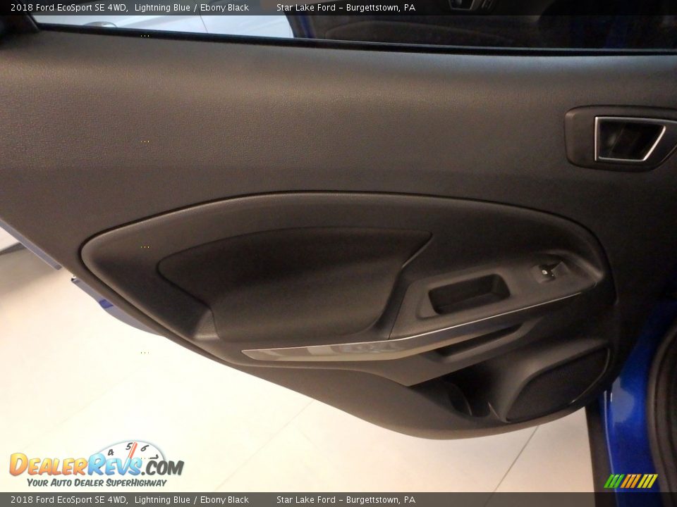 2018 Ford EcoSport SE 4WD Lightning Blue / Ebony Black Photo #14