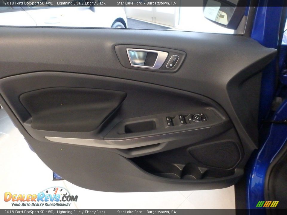 2018 Ford EcoSport SE 4WD Lightning Blue / Ebony Black Photo #15