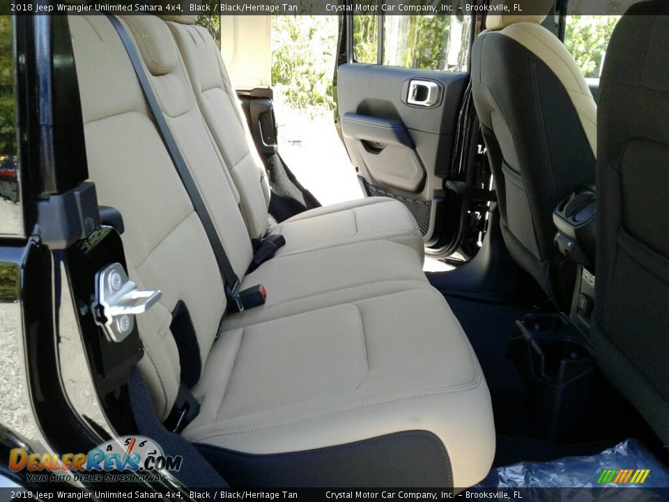 2018 Jeep Wrangler Unlimited Sahara 4x4 Black / Black/Heritage Tan Photo #11