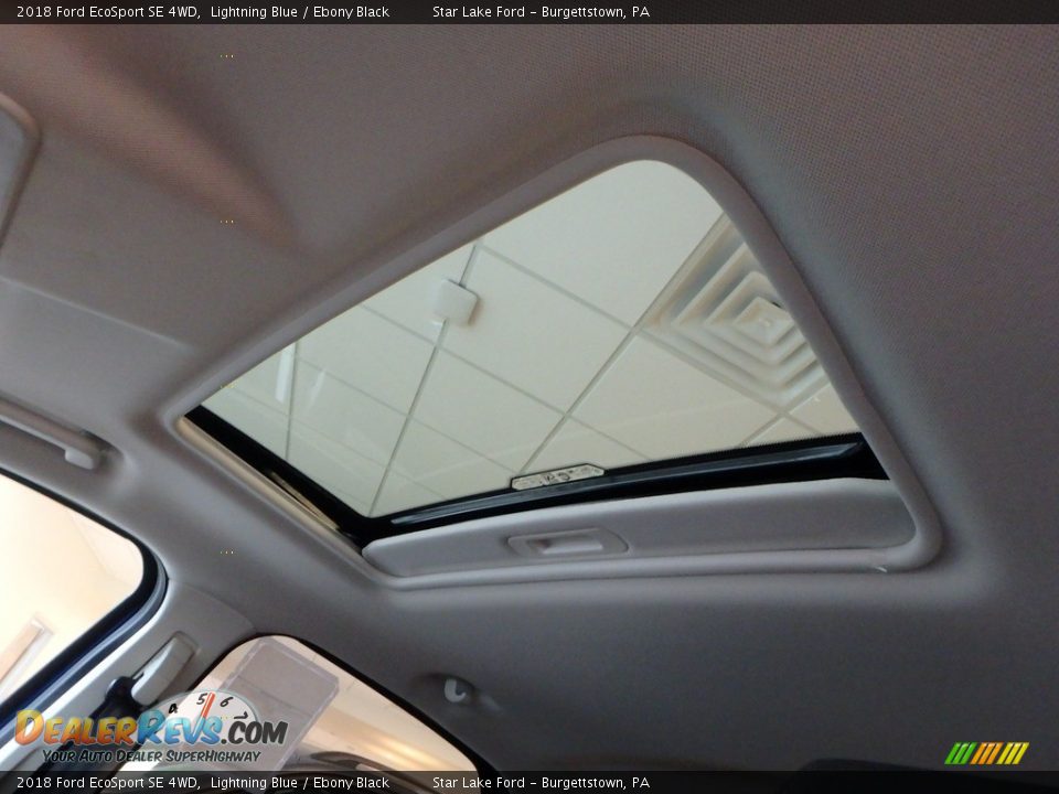 2018 Ford EcoSport SE 4WD Lightning Blue / Ebony Black Photo #17