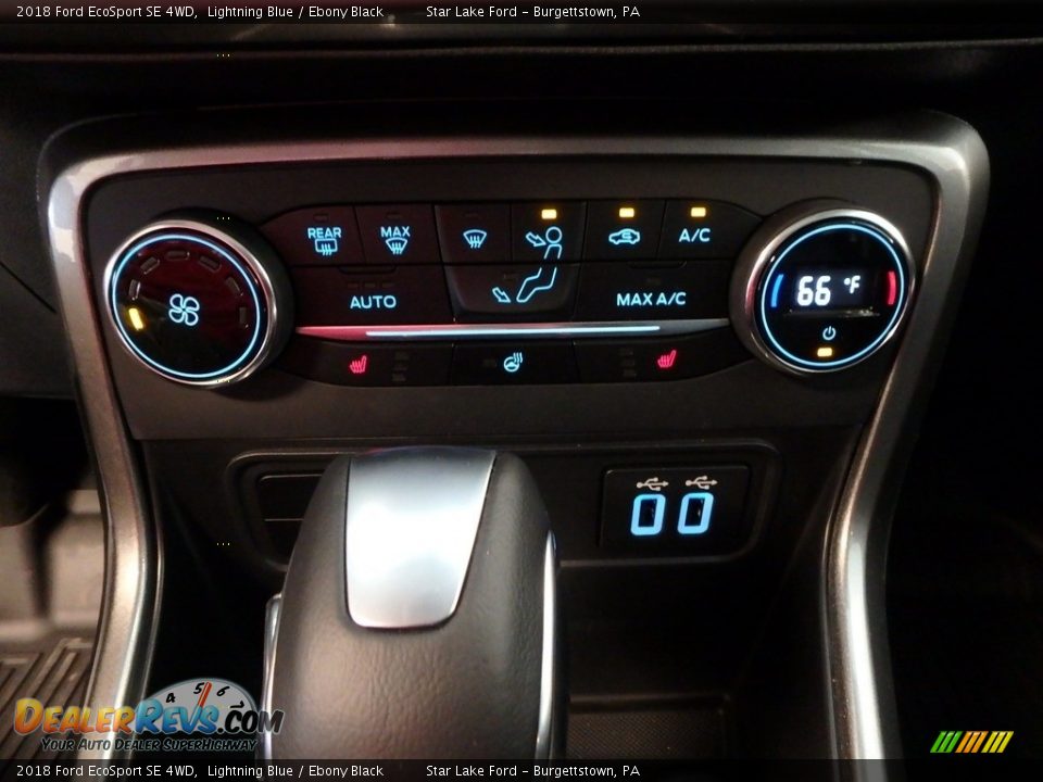 2018 Ford EcoSport SE 4WD Lightning Blue / Ebony Black Photo #20