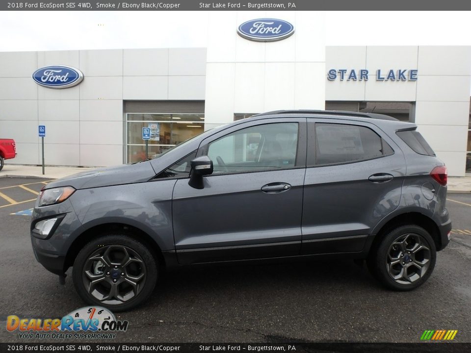 2018 Ford EcoSport SES 4WD Smoke / Ebony Black/Copper Photo #1