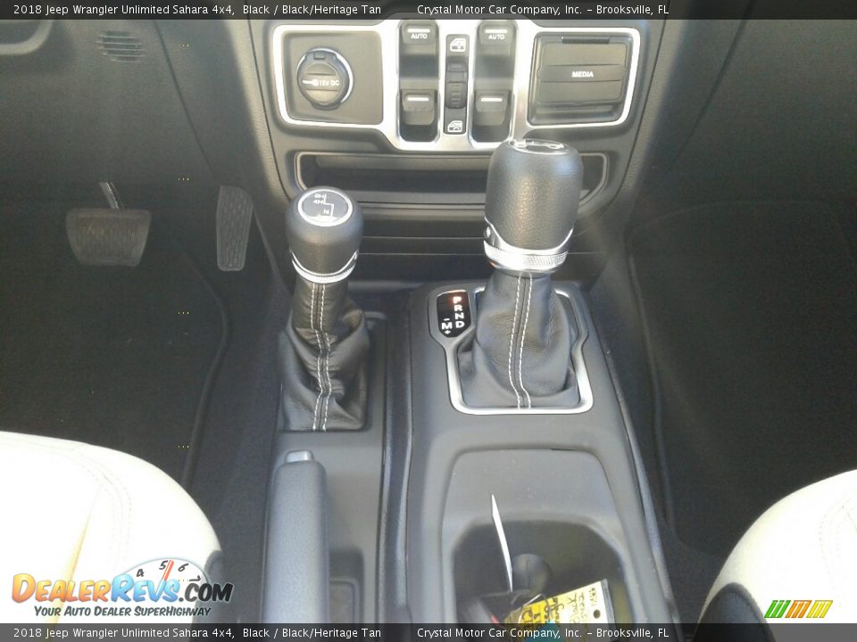 2018 Jeep Wrangler Unlimited Sahara 4x4 Black / Black/Heritage Tan Photo #16