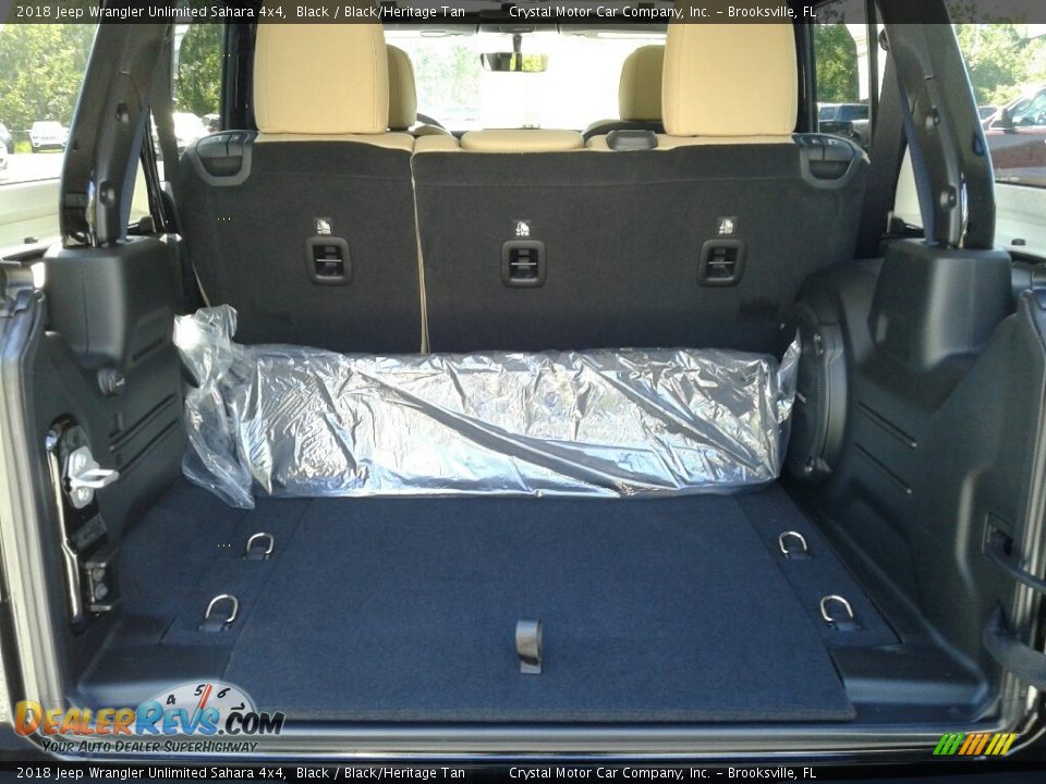 2018 Jeep Wrangler Unlimited Sahara 4x4 Black / Black/Heritage Tan Photo #19