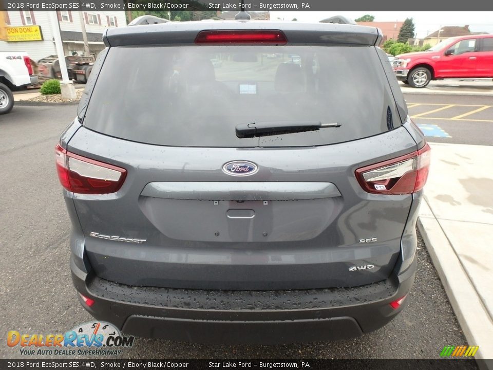 2018 Ford EcoSport SES 4WD Smoke / Ebony Black/Copper Photo #6