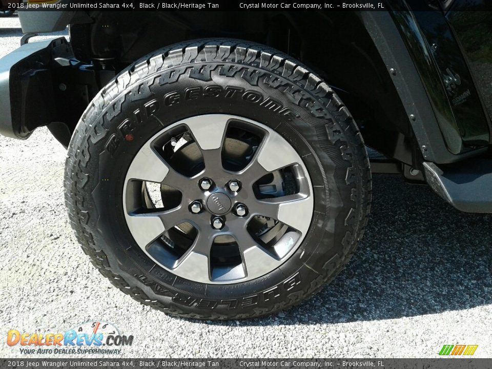 2018 Jeep Wrangler Unlimited Sahara 4x4 Black / Black/Heritage Tan Photo #20