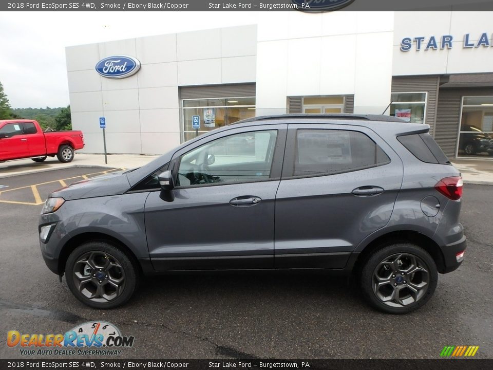 2018 Ford EcoSport SES 4WD Smoke / Ebony Black/Copper Photo #9