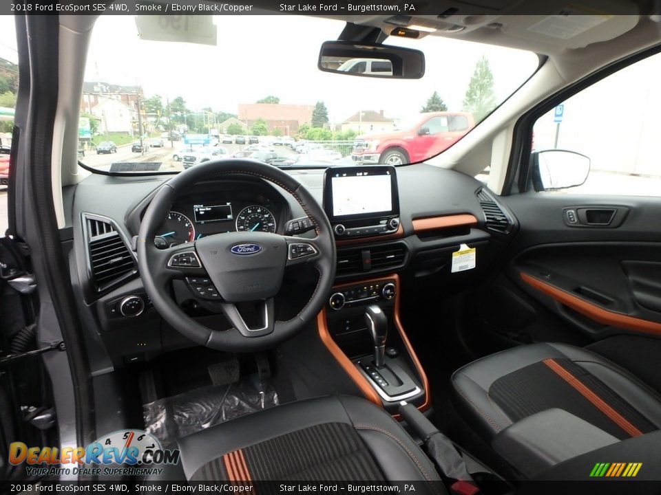2018 Ford EcoSport SES 4WD Smoke / Ebony Black/Copper Photo #12