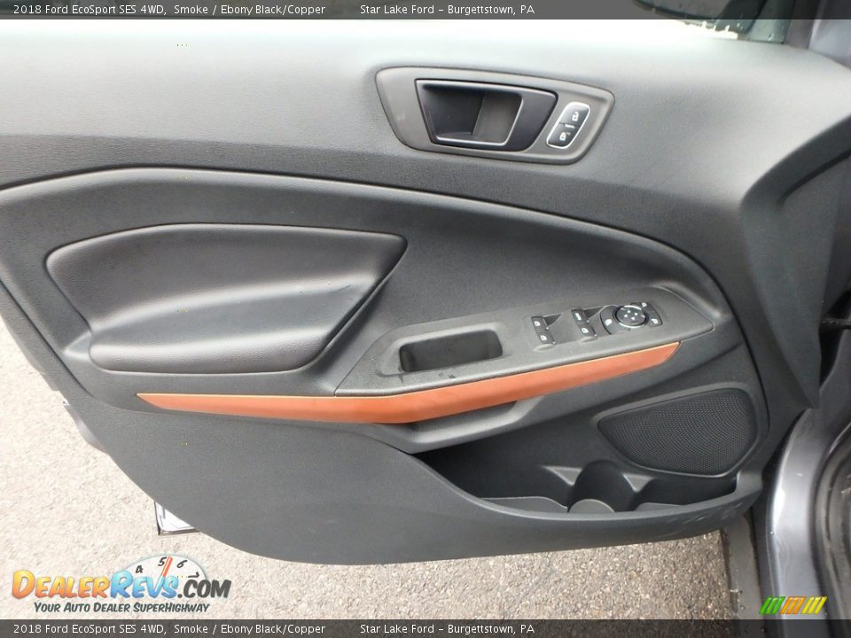 2018 Ford EcoSport SES 4WD Smoke / Ebony Black/Copper Photo #13