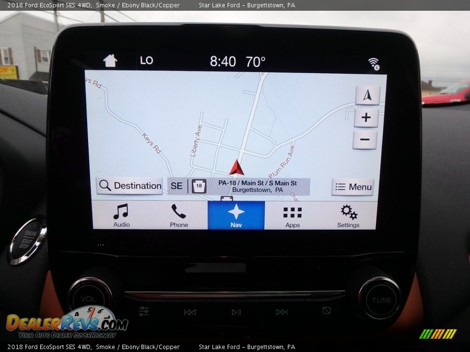 2018 Ford EcoSport SES 4WD Smoke / Ebony Black/Copper Photo #17