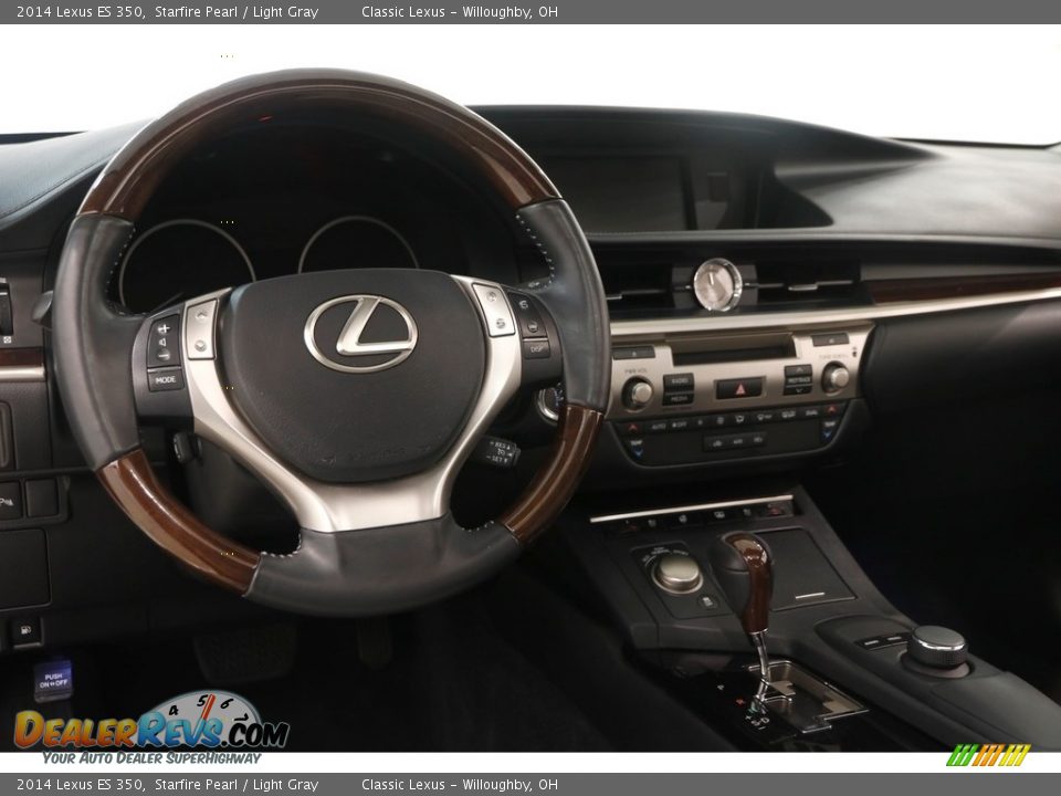 2014 Lexus ES 350 Starfire Pearl / Light Gray Photo #7