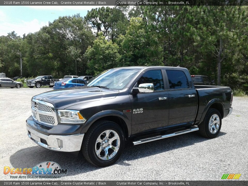 2018 Ram 1500 Laramie Crew Cab Granite Crystal Metallic / Black Photo #1