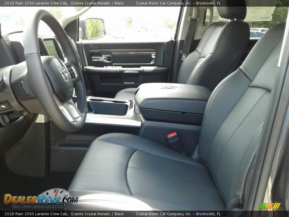 2018 Ram 1500 Laramie Crew Cab Granite Crystal Metallic / Black Photo #9