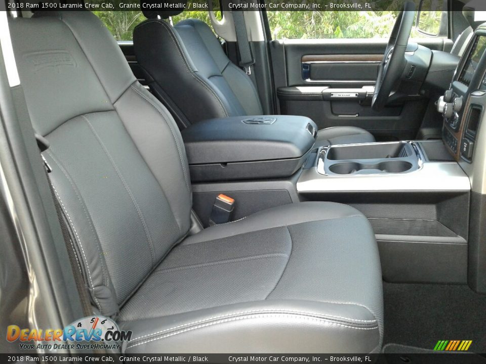 2018 Ram 1500 Laramie Crew Cab Granite Crystal Metallic / Black Photo #12