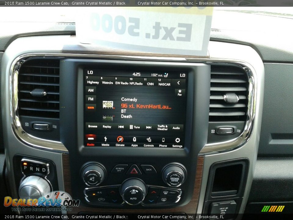 2018 Ram 1500 Laramie Crew Cab Granite Crystal Metallic / Black Photo #15