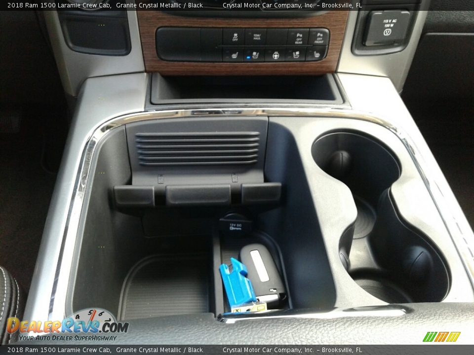 2018 Ram 1500 Laramie Crew Cab Granite Crystal Metallic / Black Photo #16