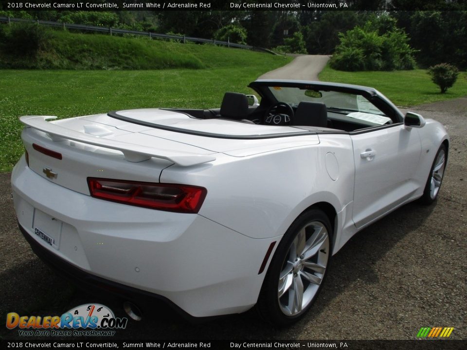 2018 Chevrolet Camaro LT Convertible Summit White / Adrenaline Red Photo #3