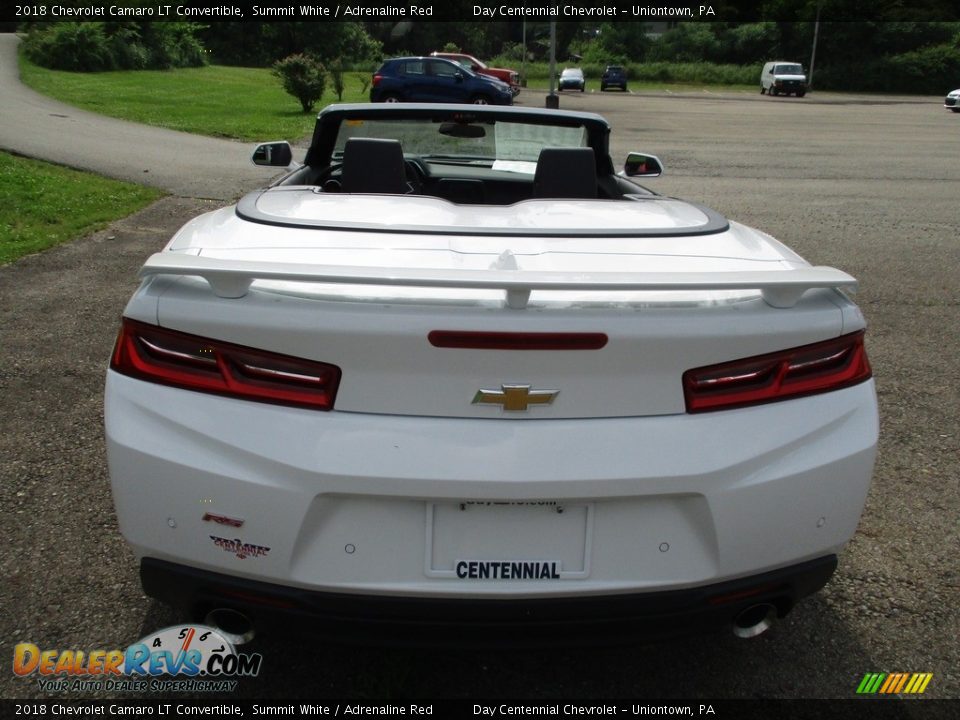 2018 Chevrolet Camaro LT Convertible Summit White / Adrenaline Red Photo #4