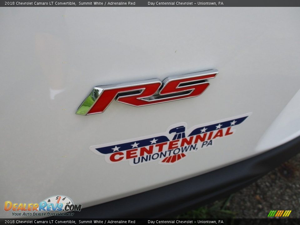2018 Chevrolet Camaro LT Convertible Summit White / Adrenaline Red Photo #6