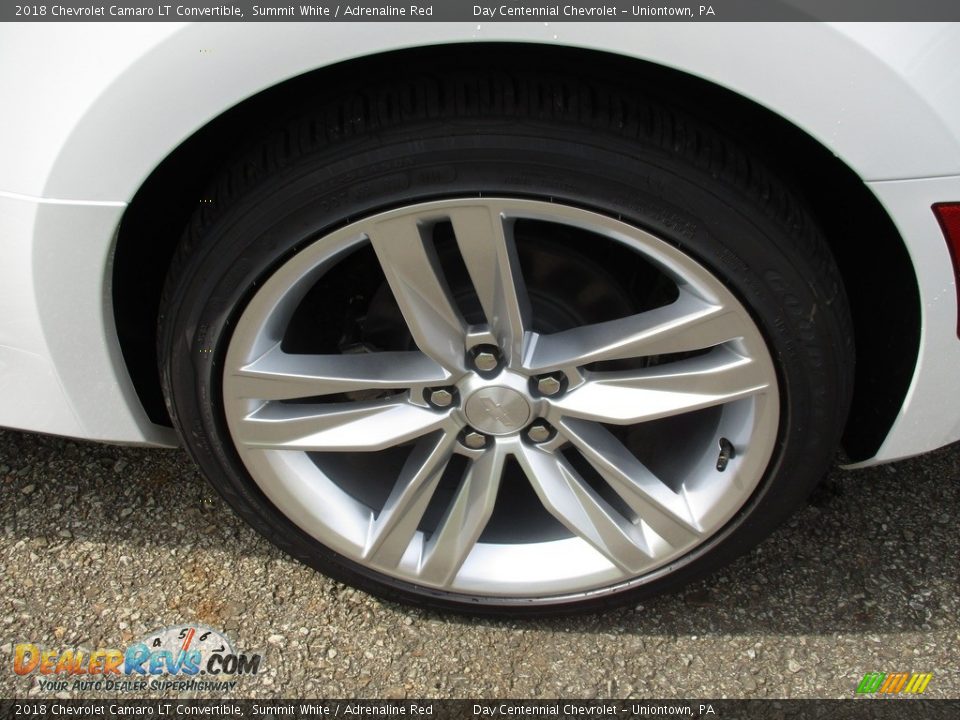 2018 Chevrolet Camaro LT Convertible Summit White / Adrenaline Red Photo #7