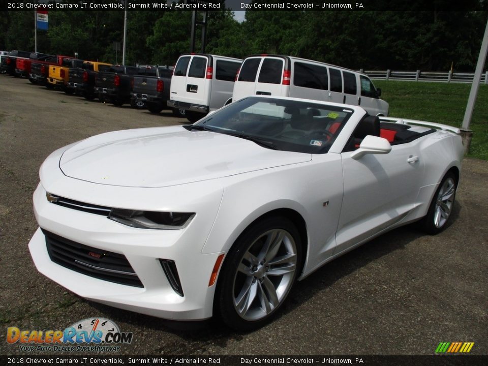 2018 Chevrolet Camaro LT Convertible Summit White / Adrenaline Red Photo #8