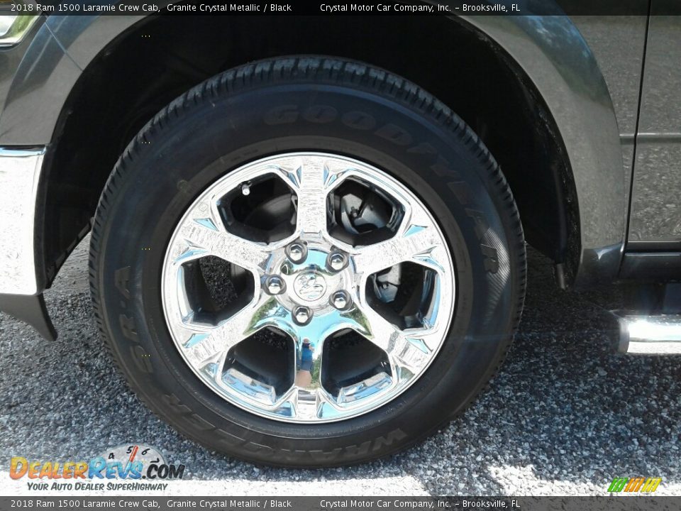 2018 Ram 1500 Laramie Crew Cab Granite Crystal Metallic / Black Photo #20