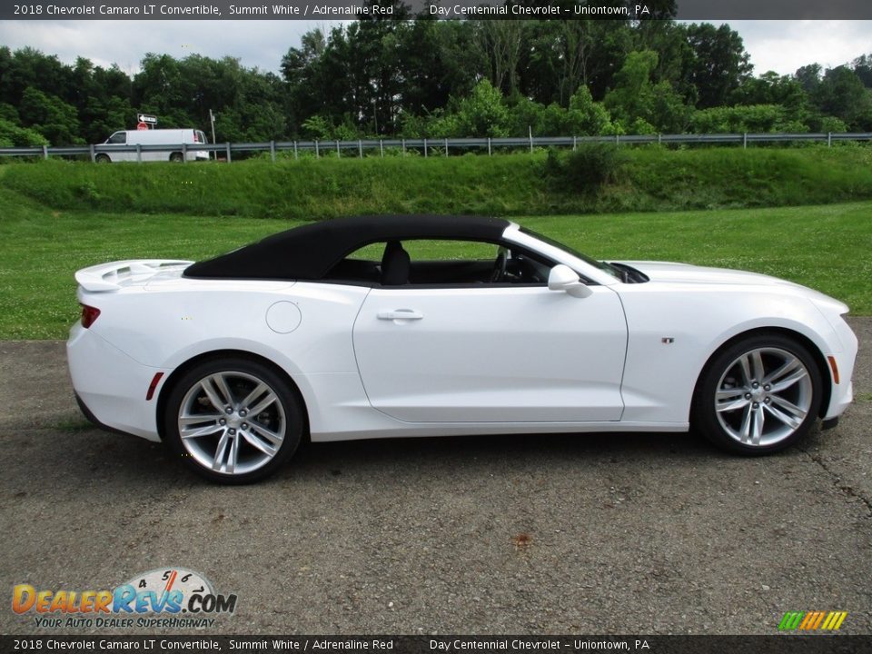 2018 Chevrolet Camaro LT Convertible Summit White / Adrenaline Red Photo #12