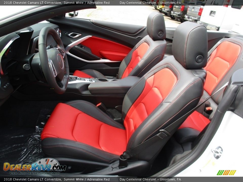 2018 Chevrolet Camaro LT Convertible Summit White / Adrenaline Red Photo #13