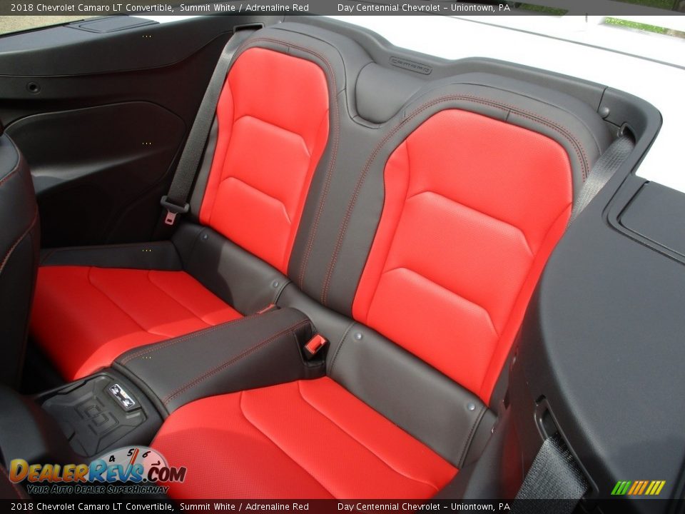 2018 Chevrolet Camaro LT Convertible Summit White / Adrenaline Red Photo #14