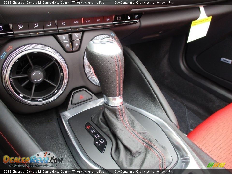 2018 Chevrolet Camaro LT Convertible Summit White / Adrenaline Red Photo #16