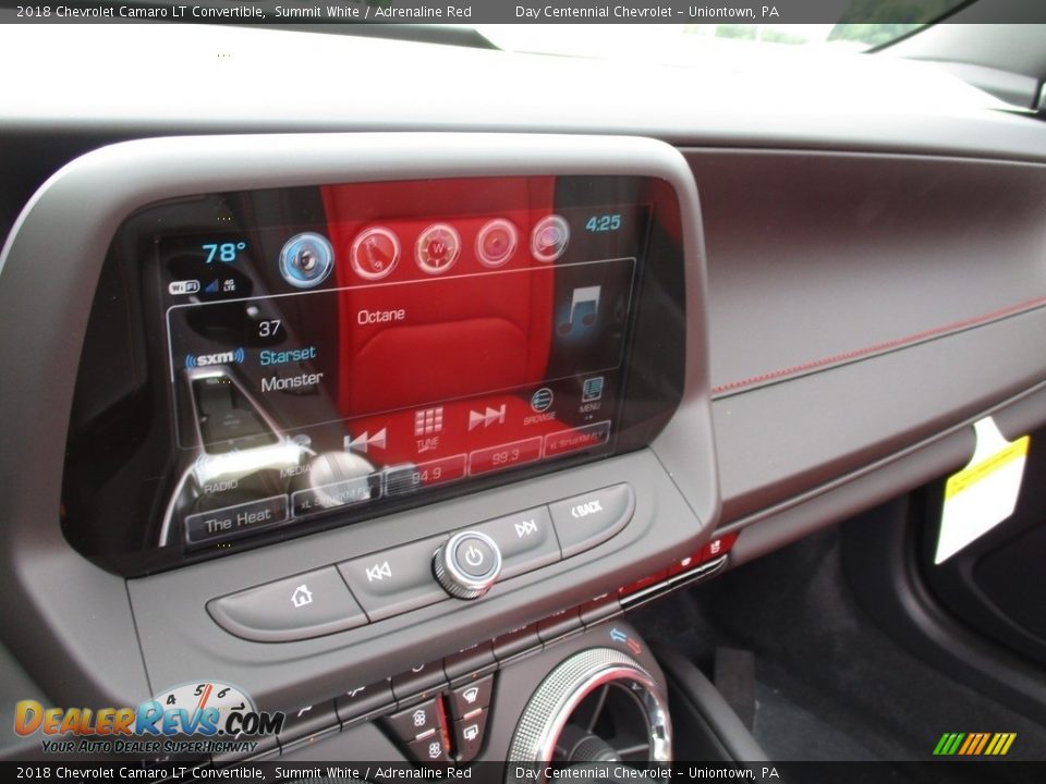 2018 Chevrolet Camaro LT Convertible Summit White / Adrenaline Red Photo #17