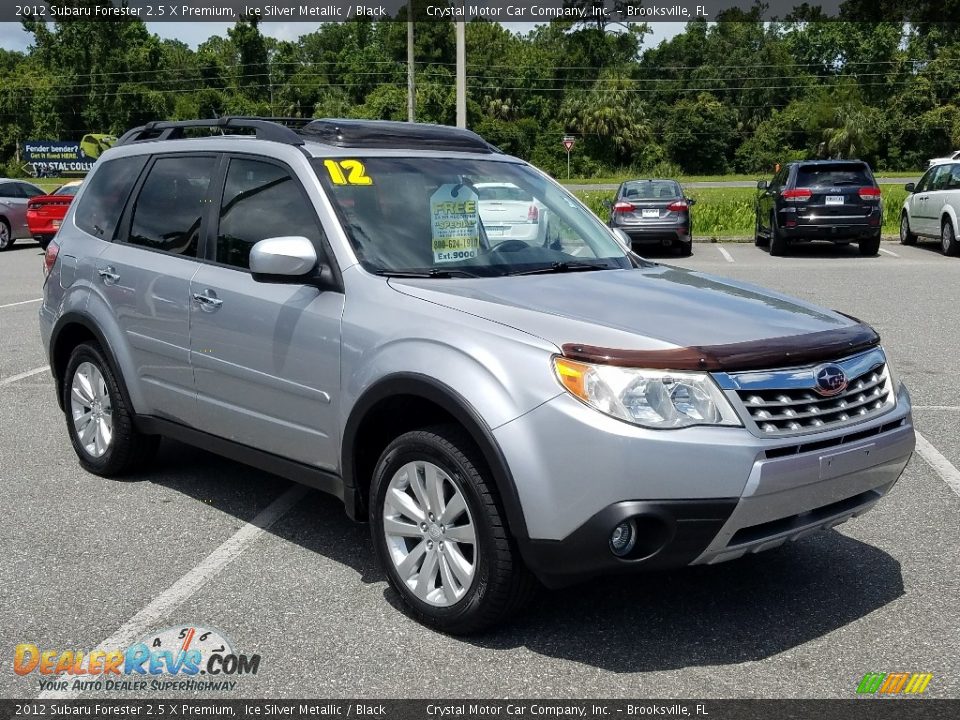 2012 Subaru Forester 2.5 X Premium Ice Silver Metallic / Black Photo #7