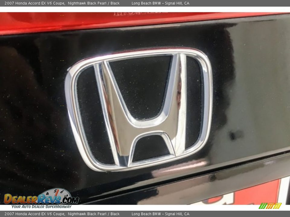 2007 Honda Accord EX V6 Coupe Nighthawk Black Pearl / Black Photo #7