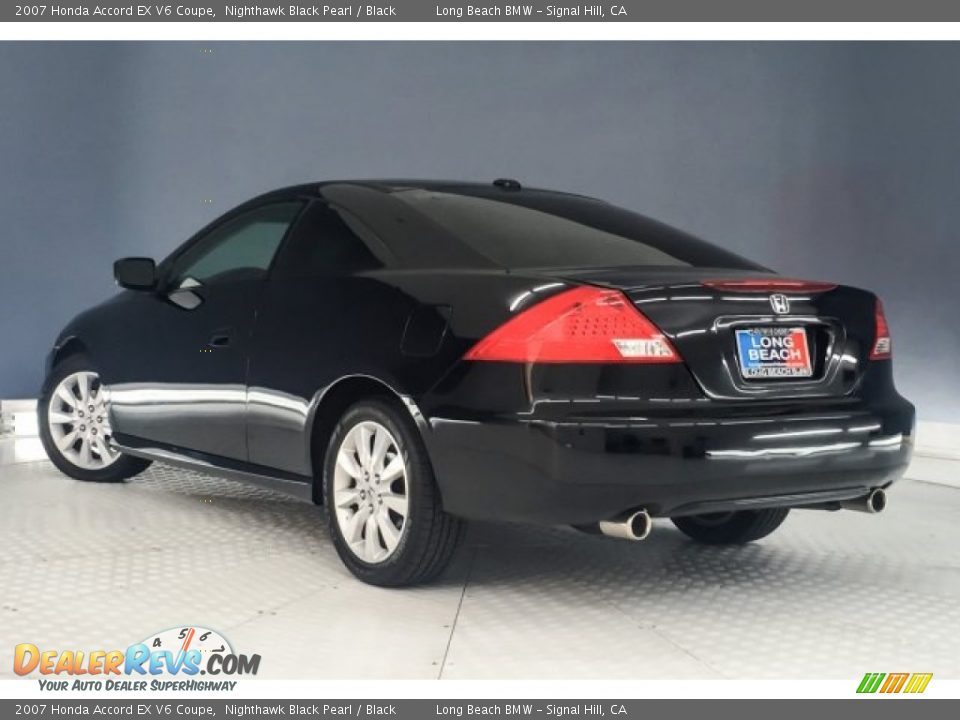 2007 Honda Accord EX V6 Coupe Nighthawk Black Pearl / Black Photo #10