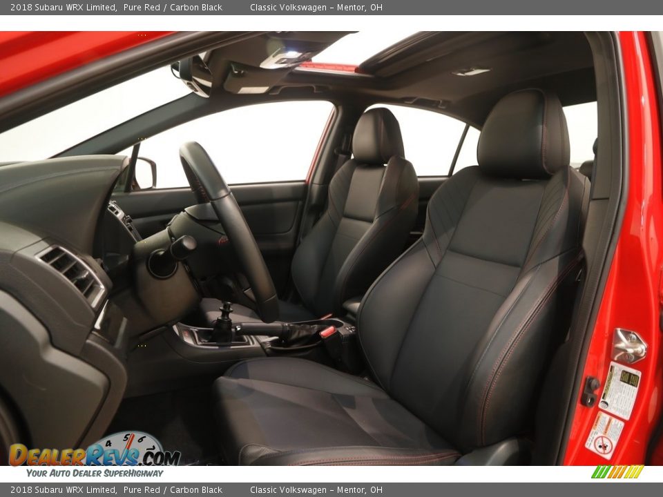 Front Seat of 2018 Subaru WRX Limited Photo #5