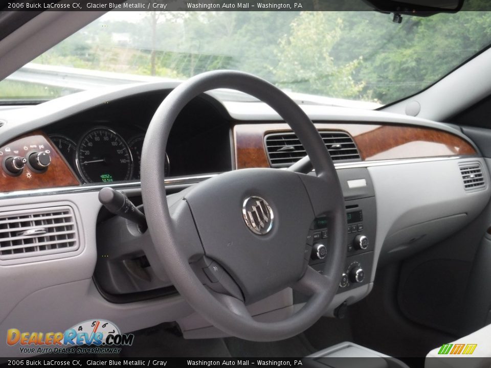 2006 Buick LaCrosse CX Glacier Blue Metallic / Gray Photo #8
