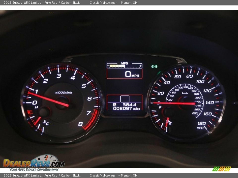 2018 Subaru WRX Limited Gauges Photo #8