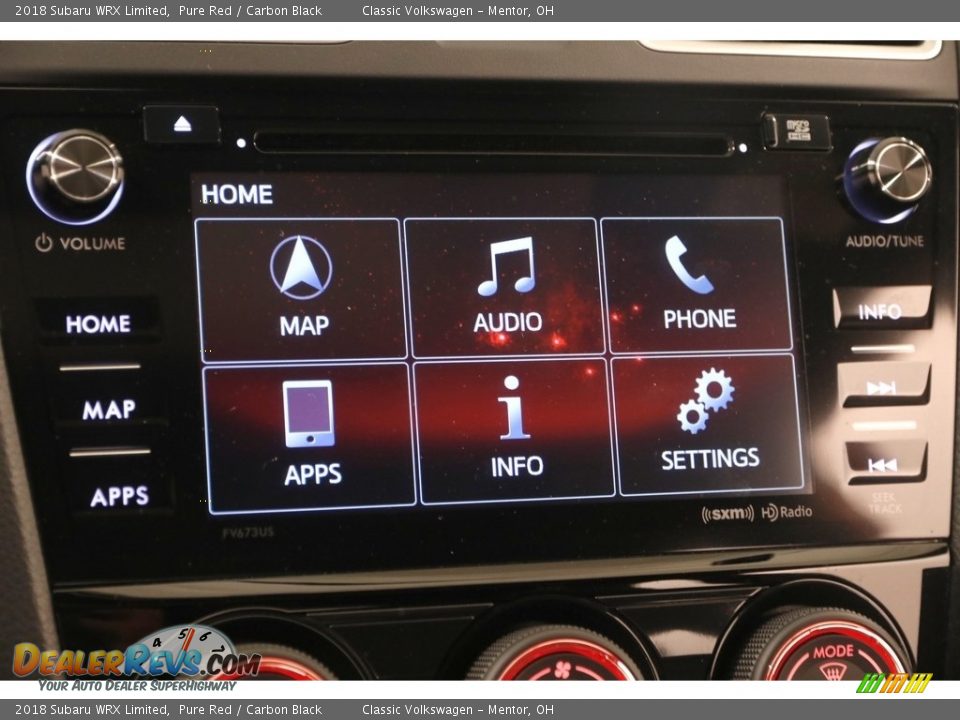 2018 Subaru WRX Limited Pure Red / Carbon Black Photo #16