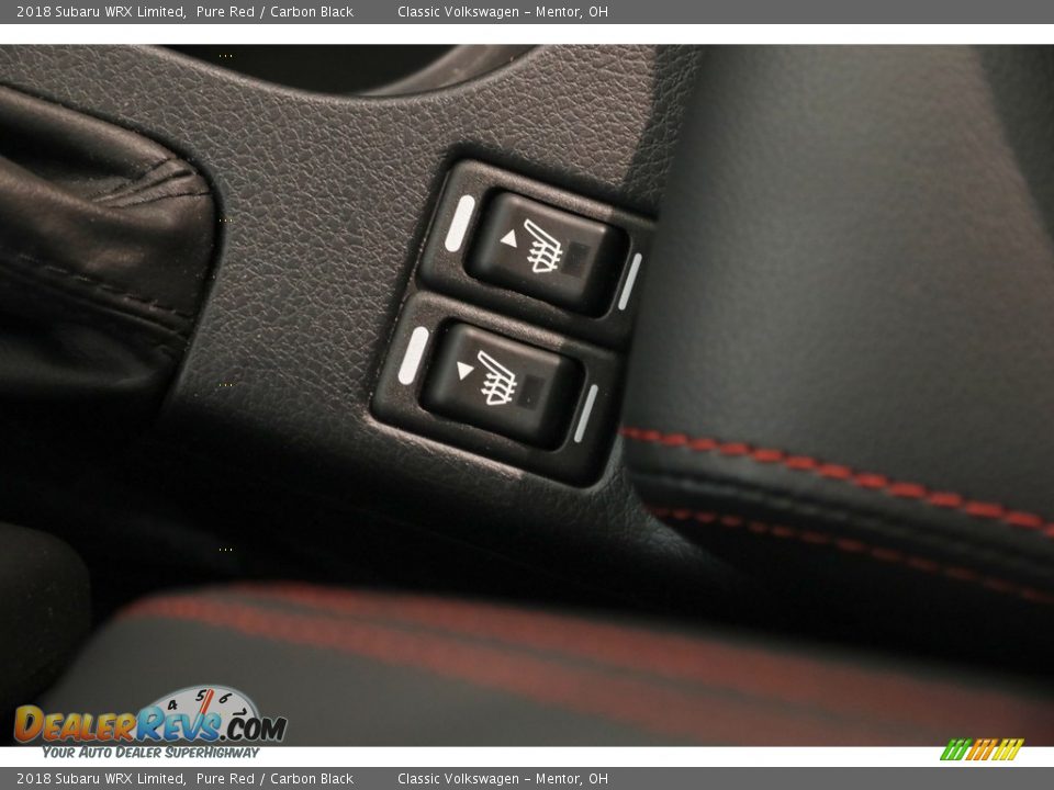 2018 Subaru WRX Limited Pure Red / Carbon Black Photo #20