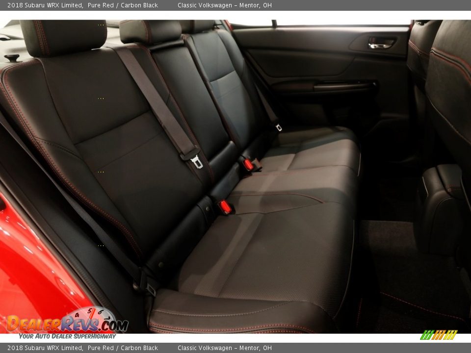 2018 Subaru WRX Limited Pure Red / Carbon Black Photo #22