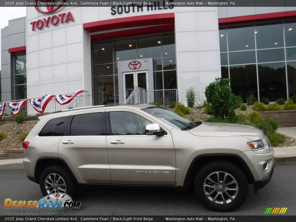 2015 Jeep Grand Cherokee Limited 4x4 Cashmere Pearl / Black/Light Frost Beige Photo #2