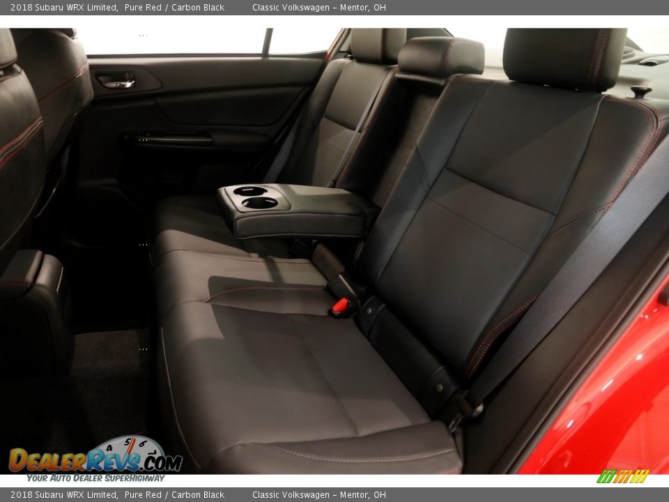 2018 Subaru WRX Limited Pure Red / Carbon Black Photo #23