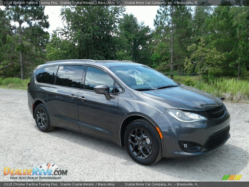 2018 Chrysler Pacifica Touring Plus Granite Crystal Metallic / Black/Alloy Photo #7