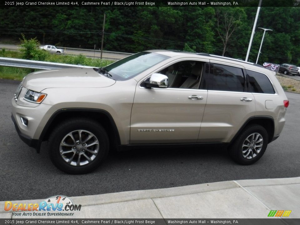 2015 Jeep Grand Cherokee Limited 4x4 Cashmere Pearl / Black/Light Frost Beige Photo #7