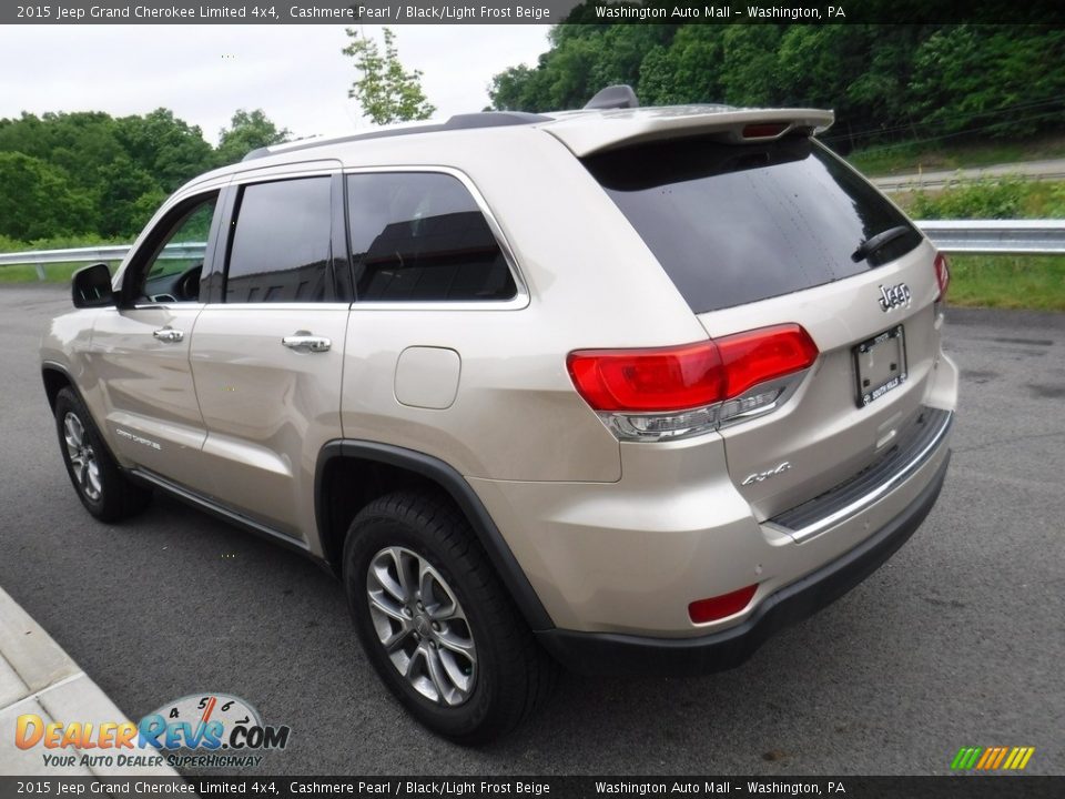 2015 Jeep Grand Cherokee Limited 4x4 Cashmere Pearl / Black/Light Frost Beige Photo #8