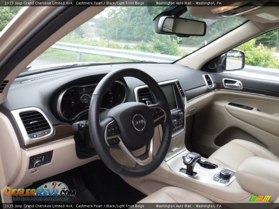 2015 Jeep Grand Cherokee Limited 4x4 Cashmere Pearl / Black/Light Frost Beige Photo #13