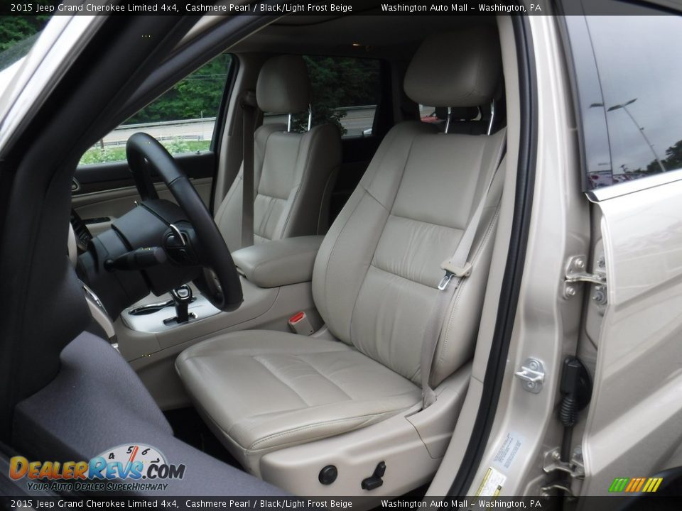 2015 Jeep Grand Cherokee Limited 4x4 Cashmere Pearl / Black/Light Frost Beige Photo #15