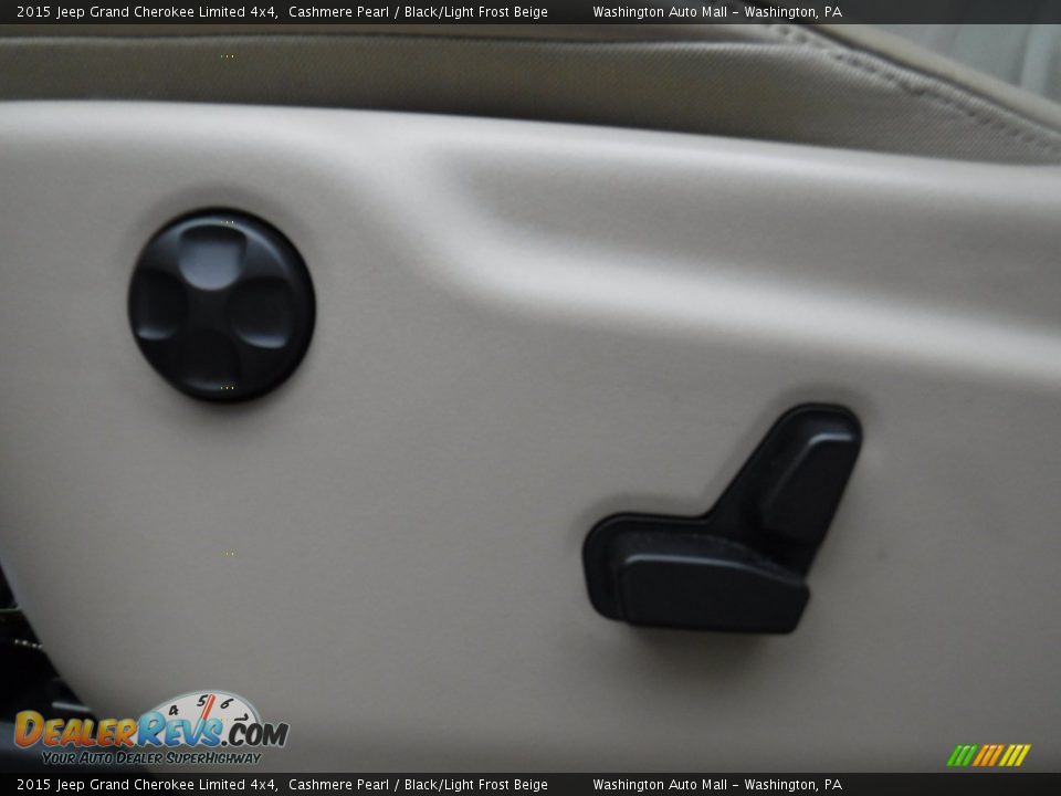 2015 Jeep Grand Cherokee Limited 4x4 Cashmere Pearl / Black/Light Frost Beige Photo #16