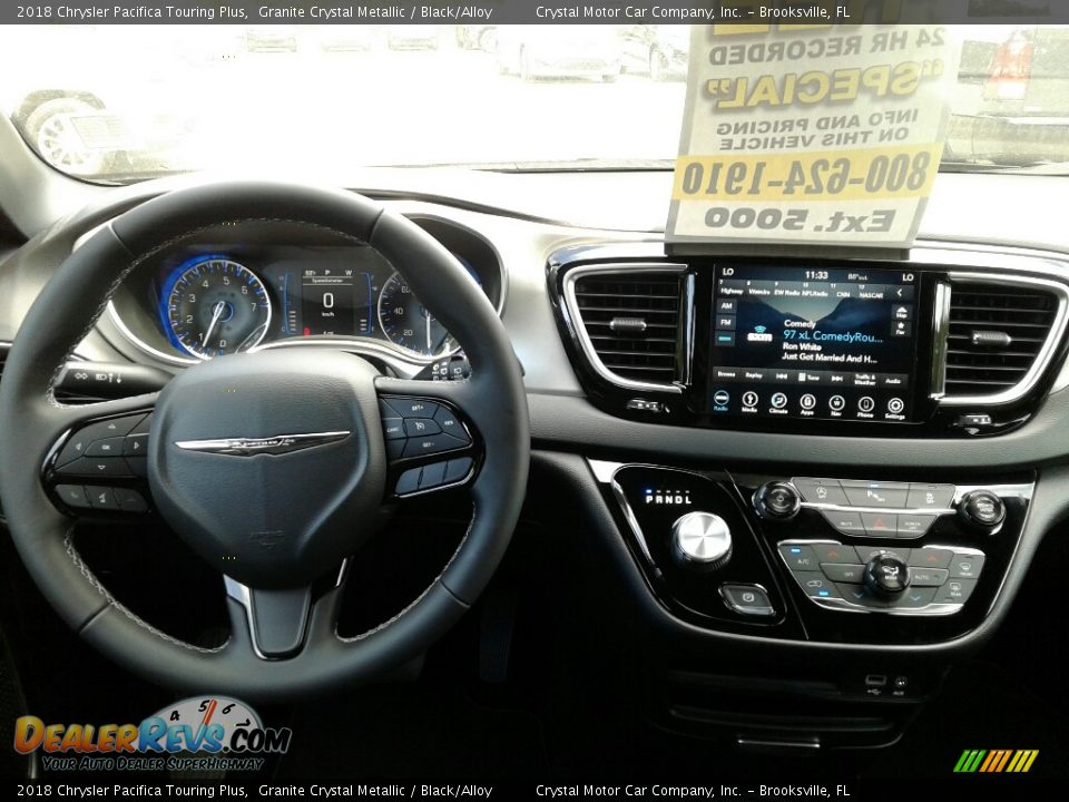 2018 Chrysler Pacifica Touring Plus Granite Crystal Metallic / Black/Alloy Photo #13